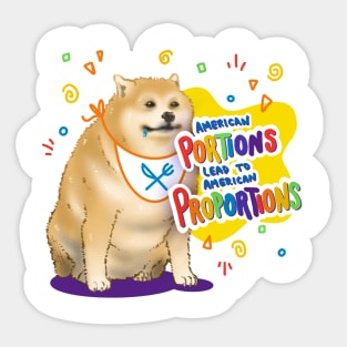 Proportions Sticker